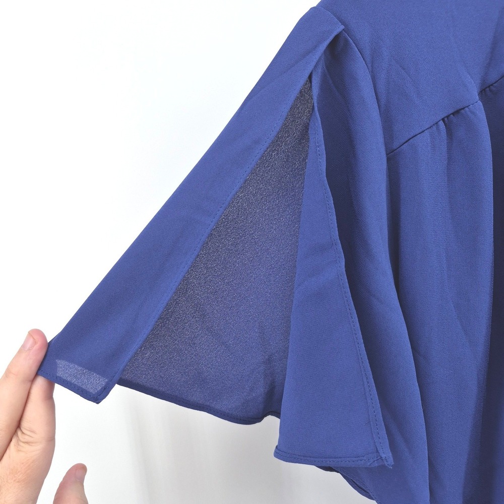 Lulus My Whole Heart Royal Blue Wrap Dress High-Low Maxi XL NWT Wedding Guest - Picture 5 of 15